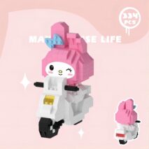 Sanrio LEGO Compatible Motor To Go Building Bricks - ArtGalleryZen