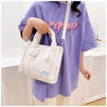 Sanrio Plush Crossbody Tote Bag - ArtGalleryZen