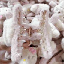 Sanrio Plush Hello Kitty Chignon Claw Clip Hair Clip - ArtGalleryZen
