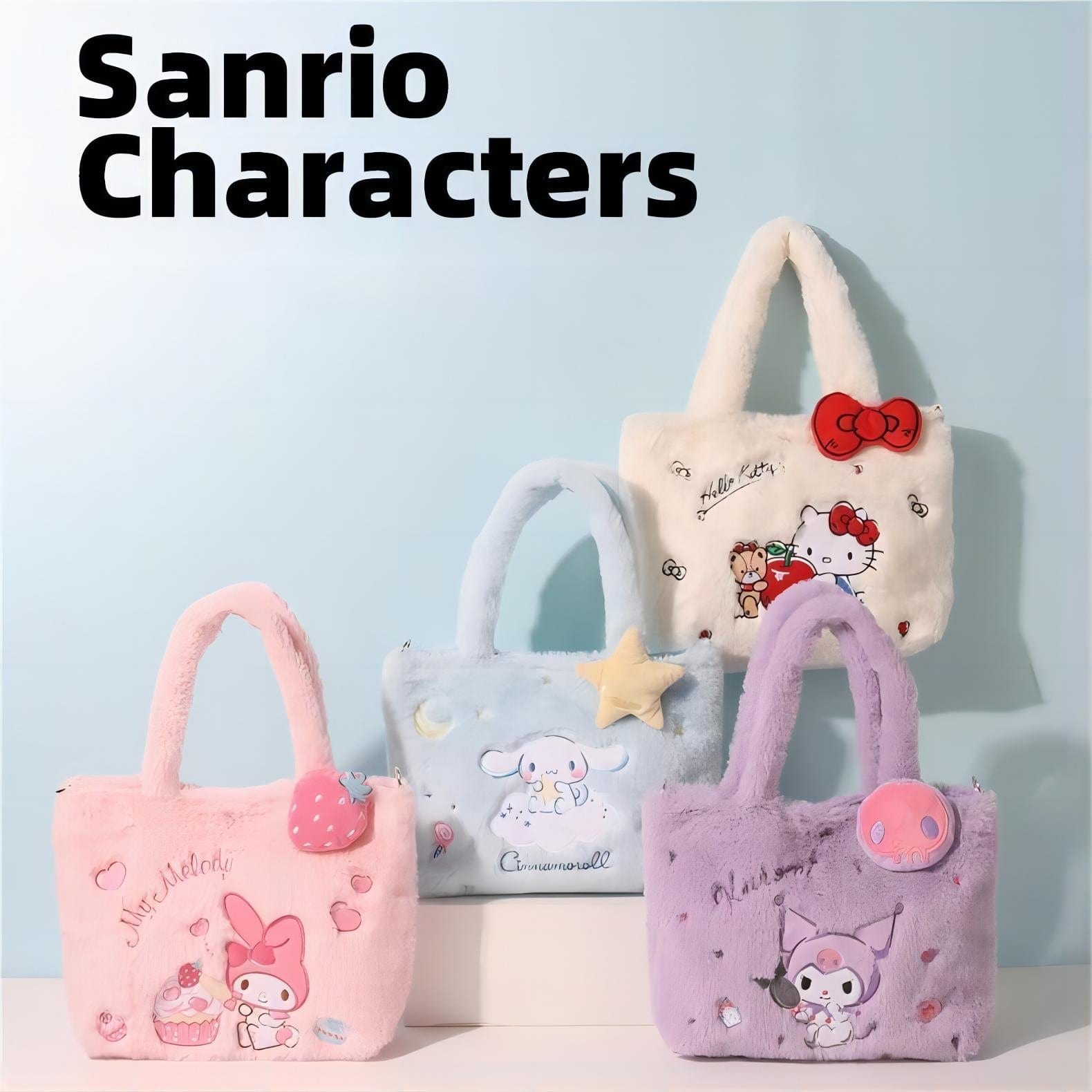 Sanrio Plush Single Shoulder Crossbody Bag - ArtGalleryZen