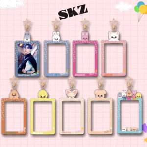 SKZ Kpop Keychain Acrylic Photocard Holder - ArtGalleryZen