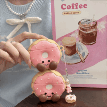 Smile Donut AirPods Earphone Case With Accessories - ArtGalleryZen