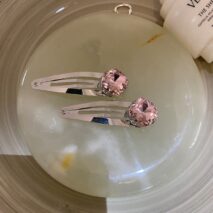 Sparkling Chic Crystal Inlaid Star Heart Bowknot Hair Clips Set - ArtGalleryZen