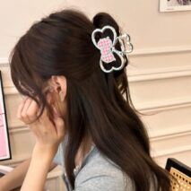Sparkling Hello Kitty Bowknot Hair Claw - ArtGalleryZen