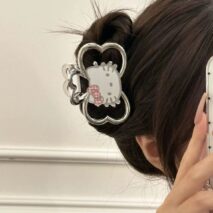 Sparkling Hello Kitty Bowknot Hair Claw - ArtGalleryZen
