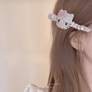 Sparkling Sanrio Hello Kitty Rhinestone Hair Clip - ArtGalleryZen