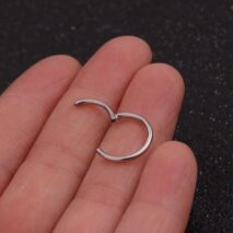 Stainless Steel 16 Gauge Nose Piercing Hoop Nose Ear Ring - ArtGalleryZen