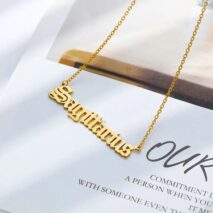 Stainless Steel Constellation Zodiac Astrology Letter Pendant Necklace - ArtGalleryZen