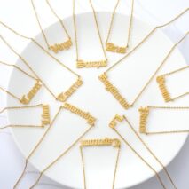 Stainless Steel Constellation Zodiac Astrology Letter Pendant Necklace - ArtGalleryZen