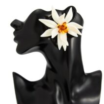 Statement Flower Resin Stud Earrings - ArtGalleryZen