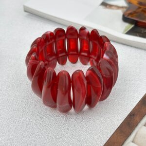 Stylish Chunky Irregular Resin Bangle Bracelet - ArtGalleryZen