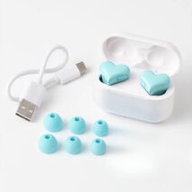 Stylish Heart Shaped Wireless Bluetooth Earphones - ArtGalleryZen