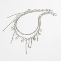 Stylish Layered Star Pearl Tassel Trouser Chain - ArtGalleryZen