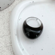 Stylish Transparent Colorful Resin Ring - ArtGalleryZen