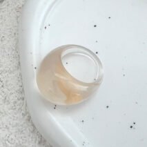 Stylish Transparent Colorful Resin Ring - ArtGalleryZen