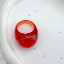 Stylish Transparent Colorful Resin Ring - ArtGalleryZen