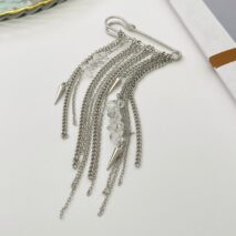 Stylish Turquoise Stone Tassel Chain Trouser Pin - ArtGalleryZen