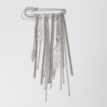 Stylish Turquoise Stone Tassel Chain Trouser Pin - ArtGalleryZen
