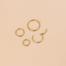 Surgical Steel 20 Gauge Nose Piercing Hoop Nose Lip Ring - ArtGalleryZen