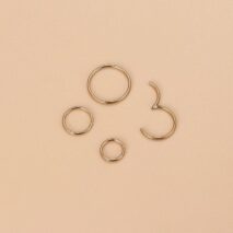Surgical Steel 20 Gauge Nose Piercing Hoop Nose Lip Ring - ArtGalleryZen