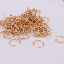 Surgical Steel 22 Gauge Nose Piercing Hoop Nose Ear Ring - ArtGalleryZen