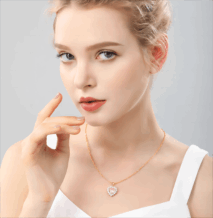 Swarovski Crystal Heart Pendant Necklace - ArtGalleryZen