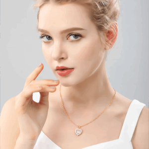 Swarovski Crystal Heart Pendant Necklace - ArtGalleryZen