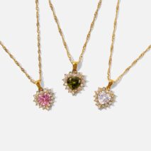 Swarovski Crystal Heart Pendant Necklace - ArtGalleryZen