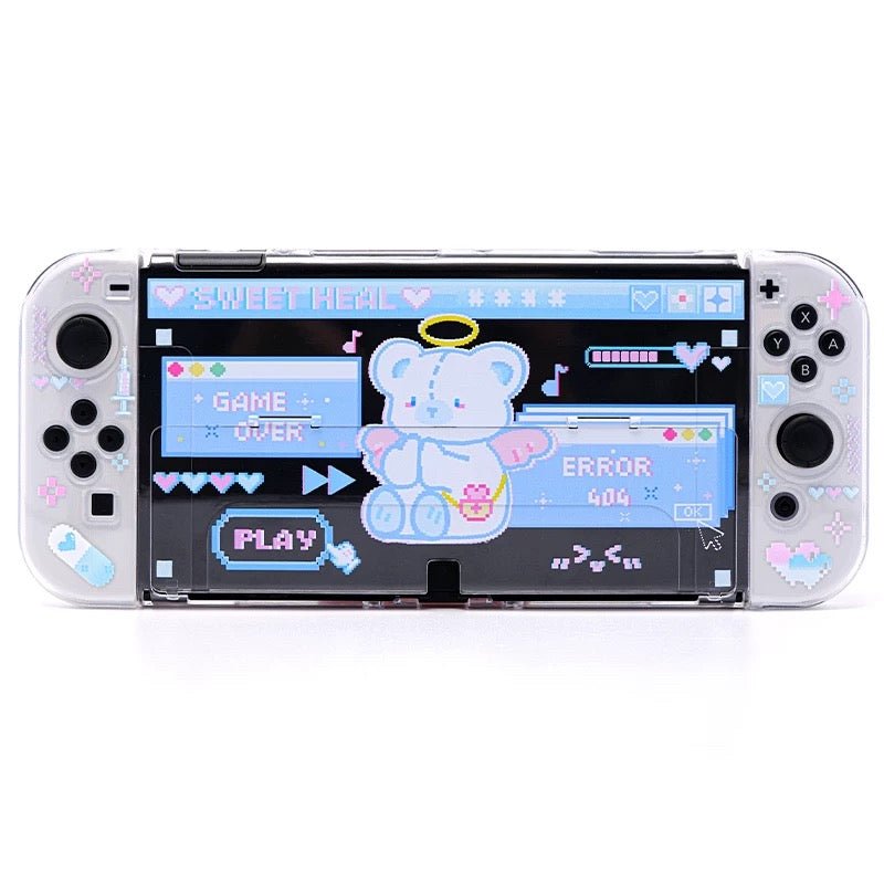Sweet Bear Angel Split Nintendo Switch Case - ArtGalleryZen