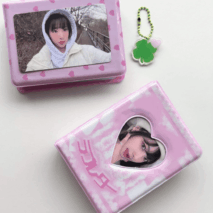 Sweet Bowknot Heart Kpop 3 Inch Mini Photocard Album - ArtGalleryZen