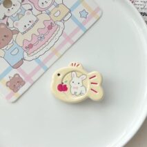 Sweet Bowknot Heart Puppy Cat Fish Resin Hair Clips - ArtGalleryZen