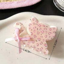 Sweet Butterfly Floral Ribbon Bowknot Hair Clip Hair Claw - ArtGalleryZen