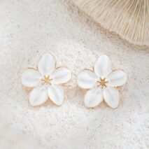 Sweet Enamel Flower Earrings - ArtGalleryZen