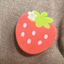 Sweet Glitter Strawberry Narutomaki Phone Stand iPhone Case - ArtGalleryZen