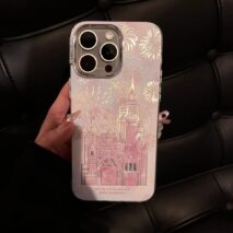 Sweet Gradient Firework Castle iPhone Case With Accessories - ArtGalleryZen