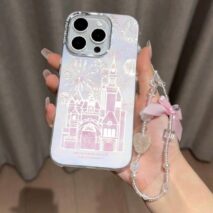Sweet Gradient Firework Castle iPhone Case With Accessories - ArtGalleryZen
