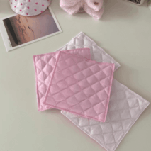 Sweet Handmade Heart Tulip Square Coaster - ArtGalleryZen