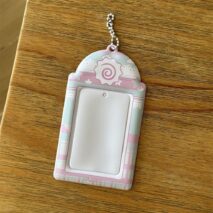Sweet Heart Dolphin Bowknot Kpop Keychain Photocard Holder - ArtGalleryZen