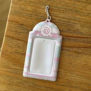 Sweet Heart Dolphin Bowknot Kpop Keychain Photocard Holder - ArtGalleryZen