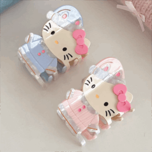 Sweet Hello Kitty Sleepwear Acetate Acrylic Hair Claw Hair Clip - ArtGalleryZen