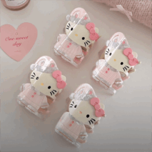 Sweet Hello Kitty Sleepwear Acetate Acrylic Hair Claw Hair Clip - ArtGalleryZen