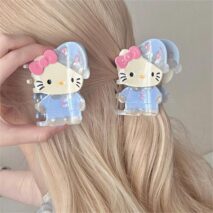 Sweet Hello Kitty Sleepwear Acetate Acrylic Hair Claw Hair Clip - ArtGalleryZen