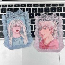 Sweet Lace Bowknot Kpop Acrylic Photocard Holder - ArtGalleryZen