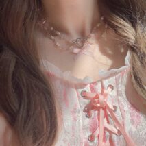 Sweet Layered Bowknot Heart Charm Pearl Chain Necklace - ArtGalleryZen