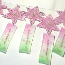 Sweet Lily Flower Calendar Acrylic Pendant Keychain - ArtGalleryZen