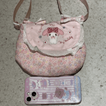 Sweet My Melody Floral Shoulder Crossbody Bag - ArtGalleryZen