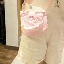 Sweet My Melody Floral Shoulder Crossbody Bag - ArtGalleryZen