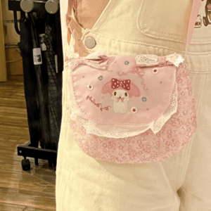 Sweet My Melody Floral Shoulder Crossbody Bag - ArtGalleryZen