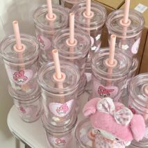 Sweet My Melody Heart Glass Cup - ArtGalleryZen