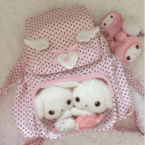 Sweet Polka Dots Angel Kpop Fan Display Backpack - ArtGalleryZen